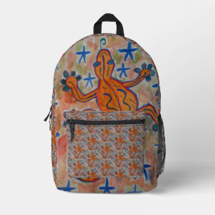 Mochila Impresa Naranja Gecko