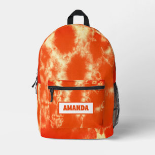Mochila Impresa Naranja personalizado tinte