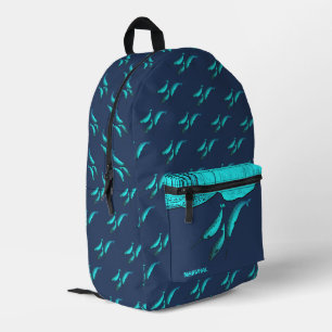 Mochila Impresa Narwhal Bajo El Hielo