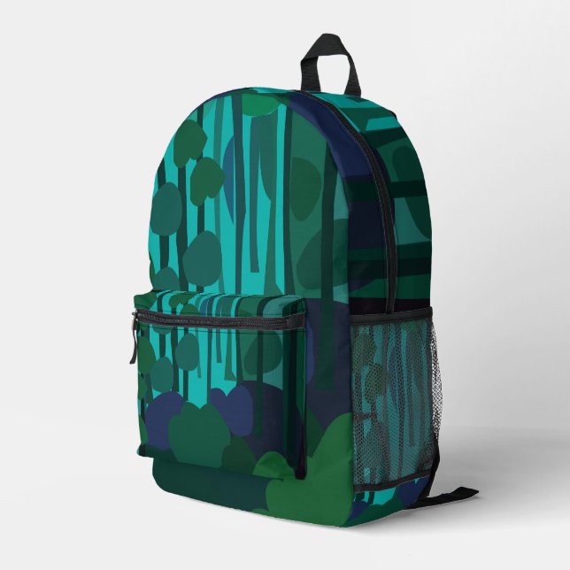 Mochila Impresa Naturaleza del bosque de cosmética de Fairycore Co (Esquina derecha trasera )