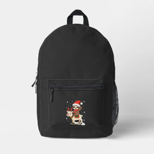 Mochila Impresa Navidad Perezoso Alpaca (3)