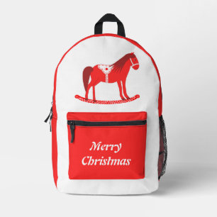 Mochila Impresa Navidades escandinavos Personalizado de caballos r