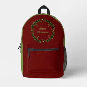 Mochila Impresa Navidades góticos Personalizado Wreath