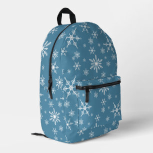 Mochila Impresa Navidades Hacen Snowflake Con El Azul