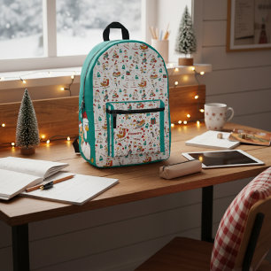 Mochila Impresa Navidades personalizados se burlan de los niños