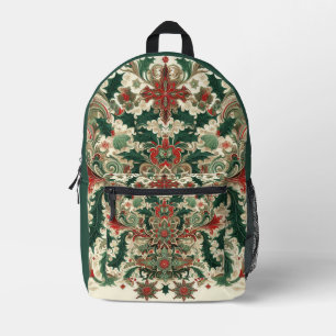 Mochila Impresa navidades verdes/invierno