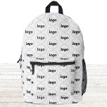 Mochila Impresa Negocio promocional del patrón de logotipos<br><div class="desc">Añade tu propio logotipo a este diseño. Minimalista y profesional. Ideal para un producto promocional para sus empleados,  personal,  clientes y clientes. Ideal para ferias,  viajes,  eventos corporativos o deportivos y regalos. Para ver otras versiones,  vea la colección.</div>