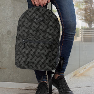 Mochila Impresa Negro moderno