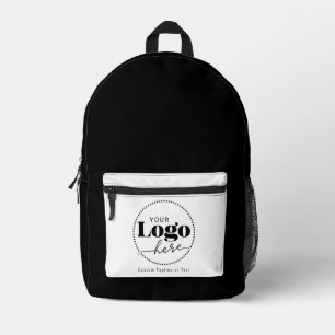 Mochila Impresa Negros de promoción de marca con logotipo blanco