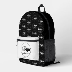 Mochila Impresa Negros de promoción de marca con logotipo blanco