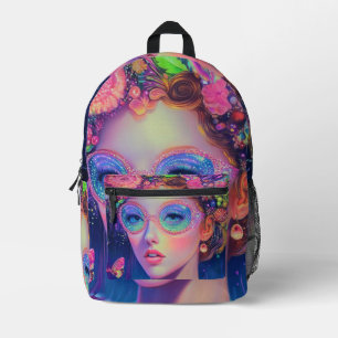 Mochila Impresa Neon Garden Goddess