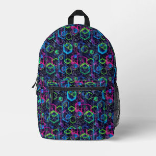 Mochila Impresa Neon Halos