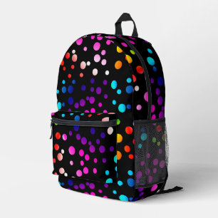 Mochila Impresa Neon Polka Dotson Black