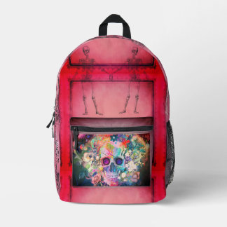 Mochila Impresa Neon Skull