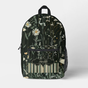 Mochila Impresa Nicolette Dark Daisy Floral Stried