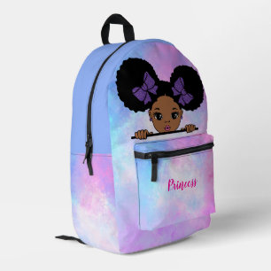 Mochila Impresa Niña bebé personalizada azul