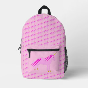 Mochila Impresa Niña Rosa bonito Unicorn