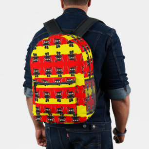 Mochila Impresa ninjas enojadas