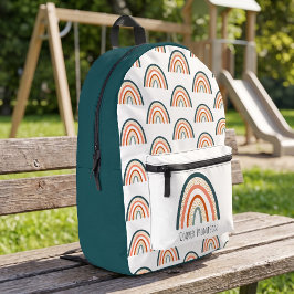 Mochila Impresa Niños Arcoíris Lindos