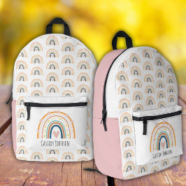 Mochila Impresa Niños arcoíris pastel 