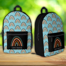 Niños con arcoiris azules y negros