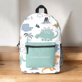 Mochila Impresa Niños de moda de dinosaurios modernos personalizad