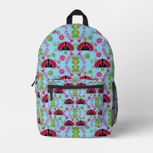 Mochila Impresa Niños linda mariquita caprichosa