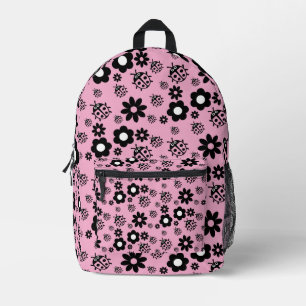 Mochila Impresa Niños Mariquita Rosa Adorable