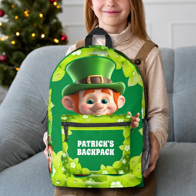 Mochila Impresa Niños personalizados en el Día de San Patricio (Subido por el creador)