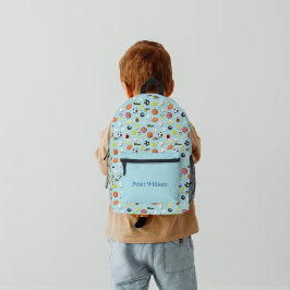 Mochila Impresa Niños personalizados Guay ama los deportes