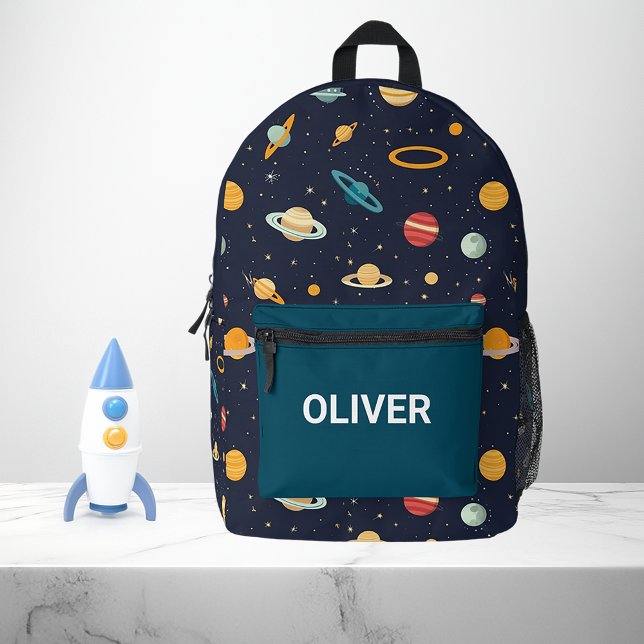 Mochila Impresa Niños personalizados recortan el espacio ultraterr (Subido por el creador)