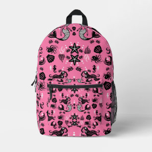 Mochila Impresa Niños Sirena Rosa