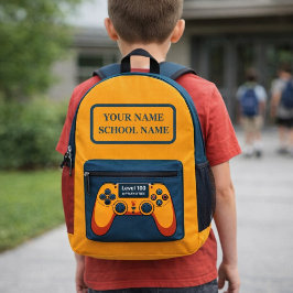 Mochila Impresa Nivel 100 Desbloqueado Jugador 100 Días de Escuela