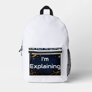 Mochila Impresa No Estoy Discutiendo Explicando Cita Divertida y S