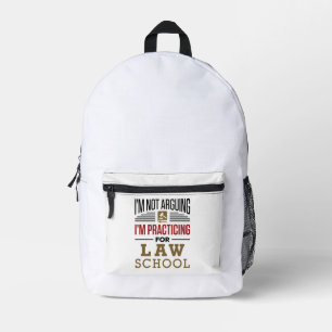 Mochila Impresa No estoy discutiendo que estoy practicando para la