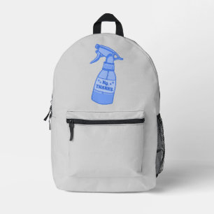Mochila Impresa No, Gracias. Botella de Spray Humor Sassy
