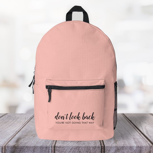 Mochila Impresa No mires hacia atrás | Moderno levantamiento Pachy (Subido por el creador)