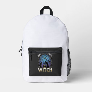 Mochila Impresa No Seas Bruja Básica Caldero de Halloween Gatos Ne