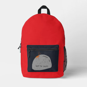 Mochila Impresa No solitario: Carácter divertido (rojo) de fondo i