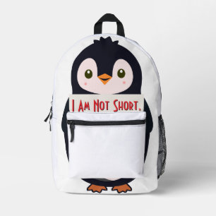 Mochila Impresa No soy bajo, simplemente tengo el tamaño de un pin
