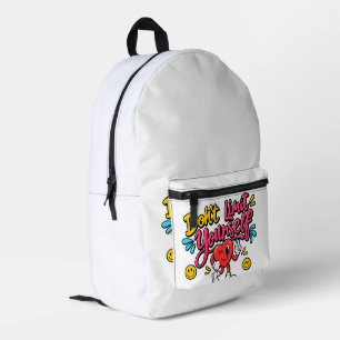 Mochila Impresa No te limites a ti mismo Impreso de motivación Bol