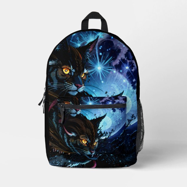 Mochila Impresa Noche de gato (Anverso)