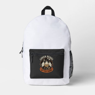 Mochila Impresa Noche de Lectores del Aquelarre de Halloween