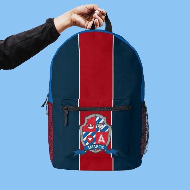 Mochila Impresa Nombre de Amarok que significa lobo de caballero a (Subido por el creador)