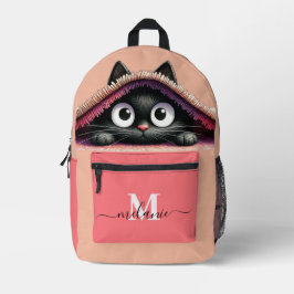 Mochila Impresa Nombre de guión de monograma de Personalizado de g
