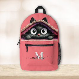 Mochila Impresa Nombre de guión de monograma de Personalizado de g