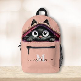 Mochila Impresa Nombre de guión de monograma de Personalizado de g