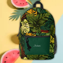 Mochila Impresa Nombre del camuflaje de hojas tropicales