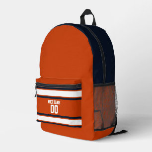 Mochila Impresa Nombre del equipo de Jersey de la franja deportiva