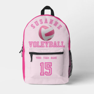 Mochila Impresa Nombre del equipo de voleibol Deportes personaliza